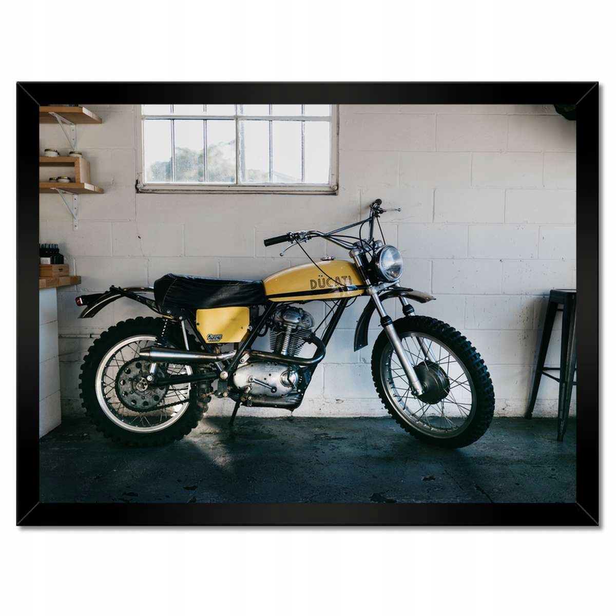 Plakáty v rámu 40x30 Ducati Chrome Yellow