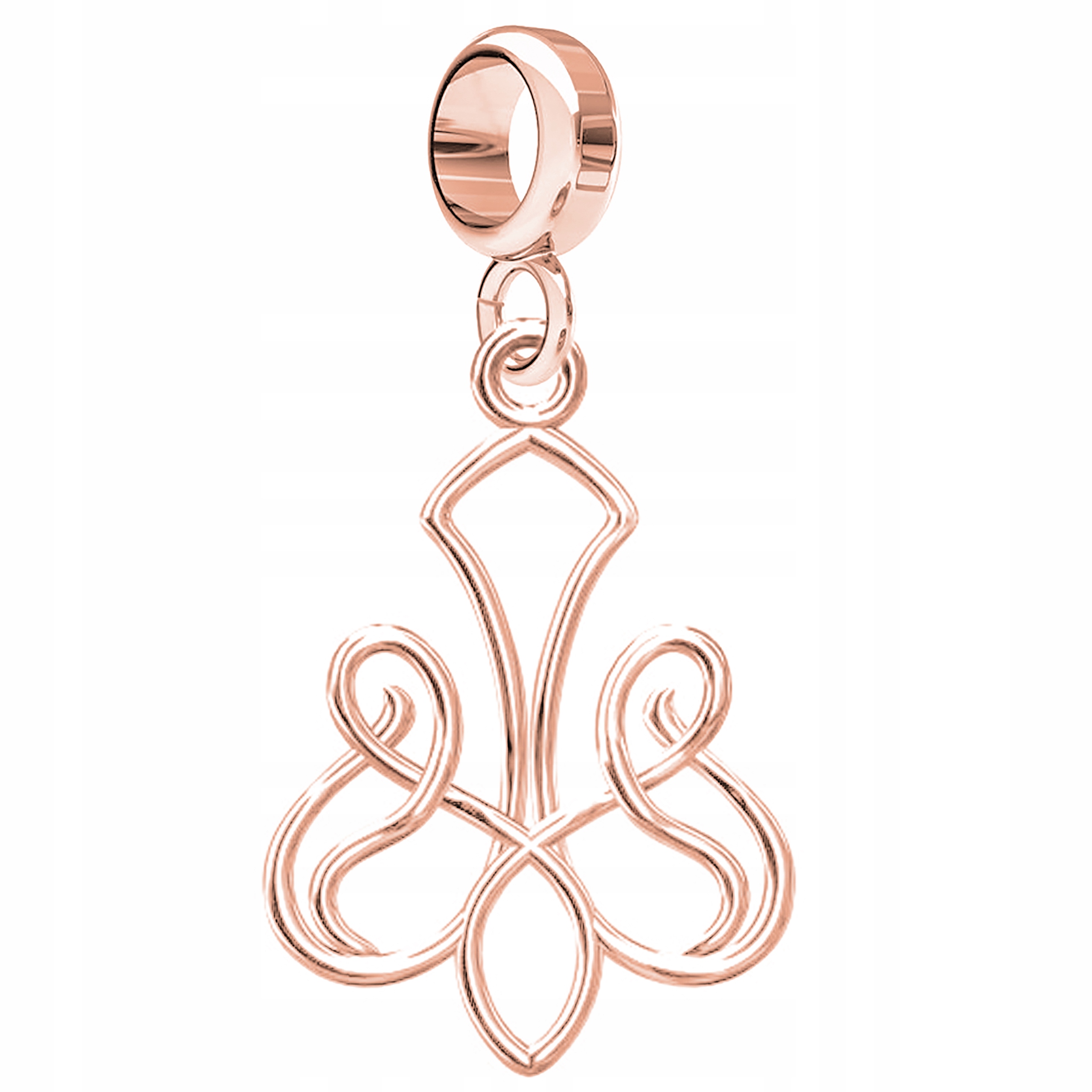 Charms Pozlacený s ažurovým vzorem Elegantní ažurový vzor Stříbro 925