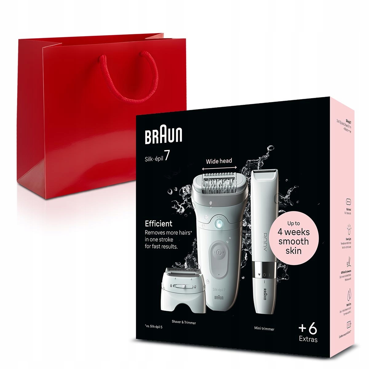 Zestaw prezentowy depilator Braun Silk-épil 7 7-441 dla Kobiety