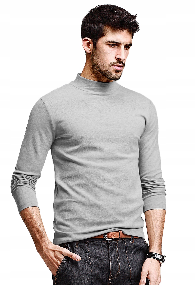 

Elegancki półgolf sweter męski golf Wxm XXL melanż