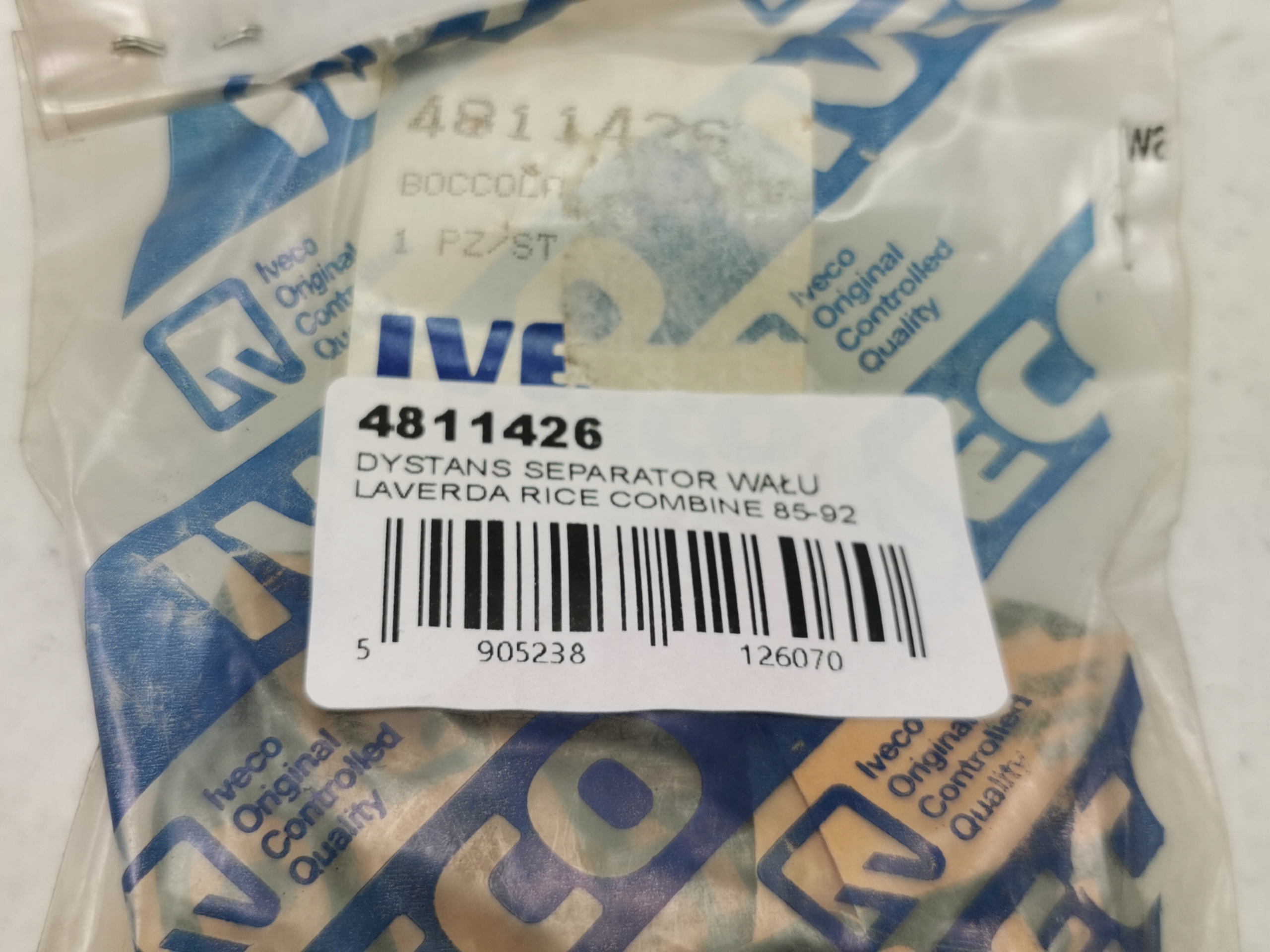 DYSTANS SEPARATOR WAŁU LAVERDA RICE COMBINE 1985-1992 NOWY ORYG 4811426 Producent części Iveco OE