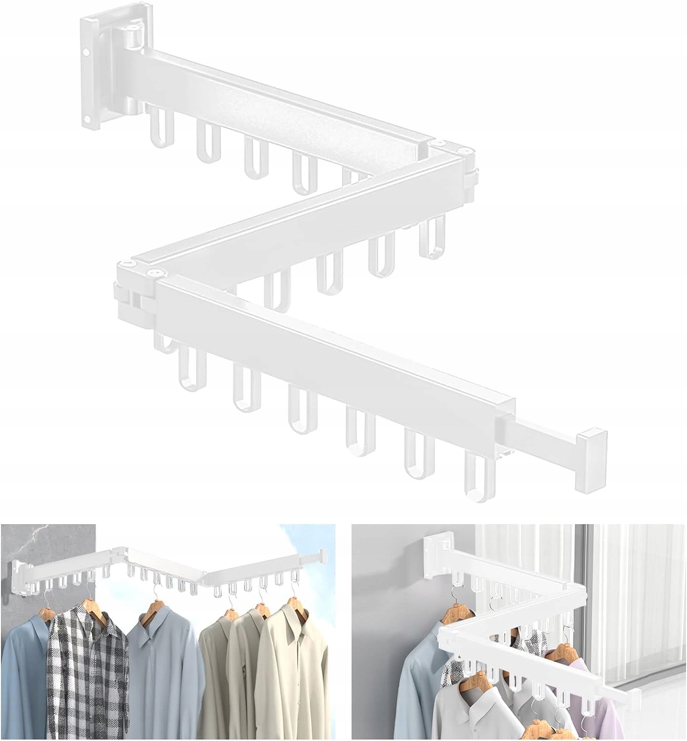 Sušák Na Prádlo S 3 Složenými Sekcemi