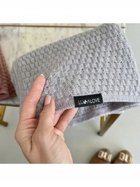 Lullalove lekki kocyk PREMIUM z wełny merino szary Marka Lullalove