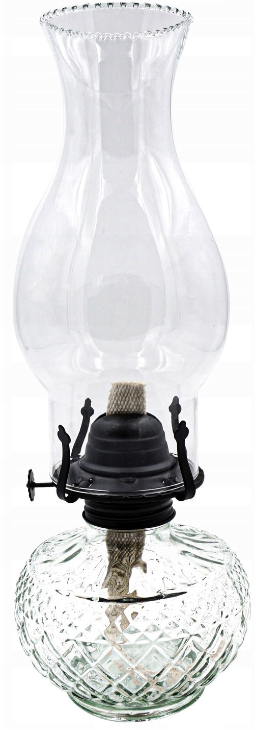 PIĘKNA LAMPA NAFTOWA SZKŁO 550ml / 34cm + OLEJ 1L Rodzaj lampion