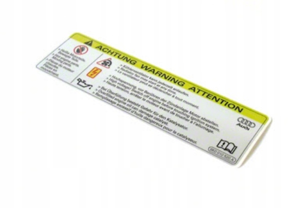 

Aso Vw Oryginalna Naklejka Na Pas Przedni