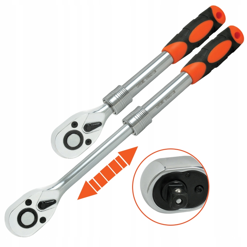 

Grzechotka Teleskopowa 72 Z. 1/2" CrV