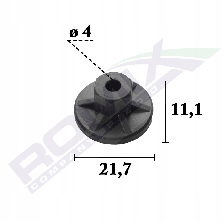 

Nakrętka plastikowa M4 Audi Vw Seat Skoda x10szt