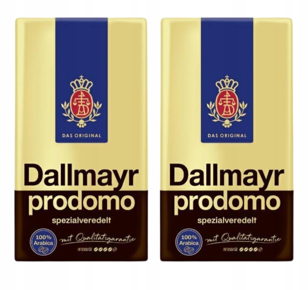 Levně Dallmayr Prodomo 2 x 500 g Mletá Káva De