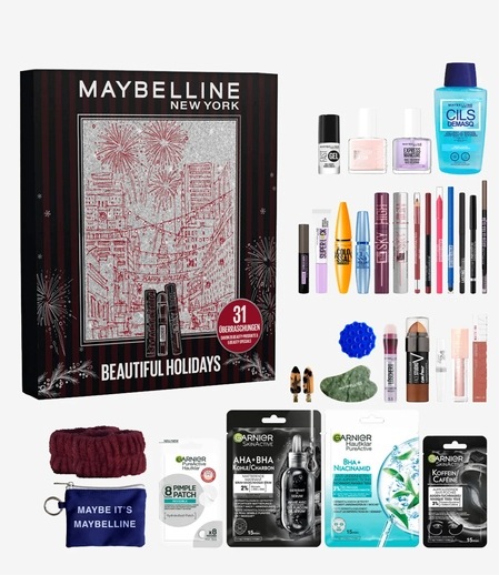 Адвент-календарь Maybelline Beautiful Holidays 2026, 31 средство для макияжа — фото 3