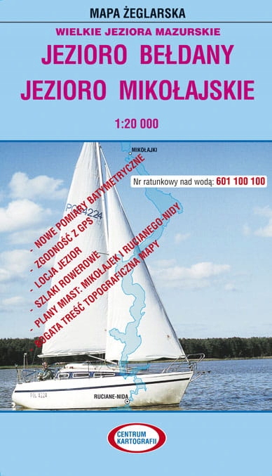 

Jezioro Bełdany Mikołajskie Mapa Żeglarska Laminat