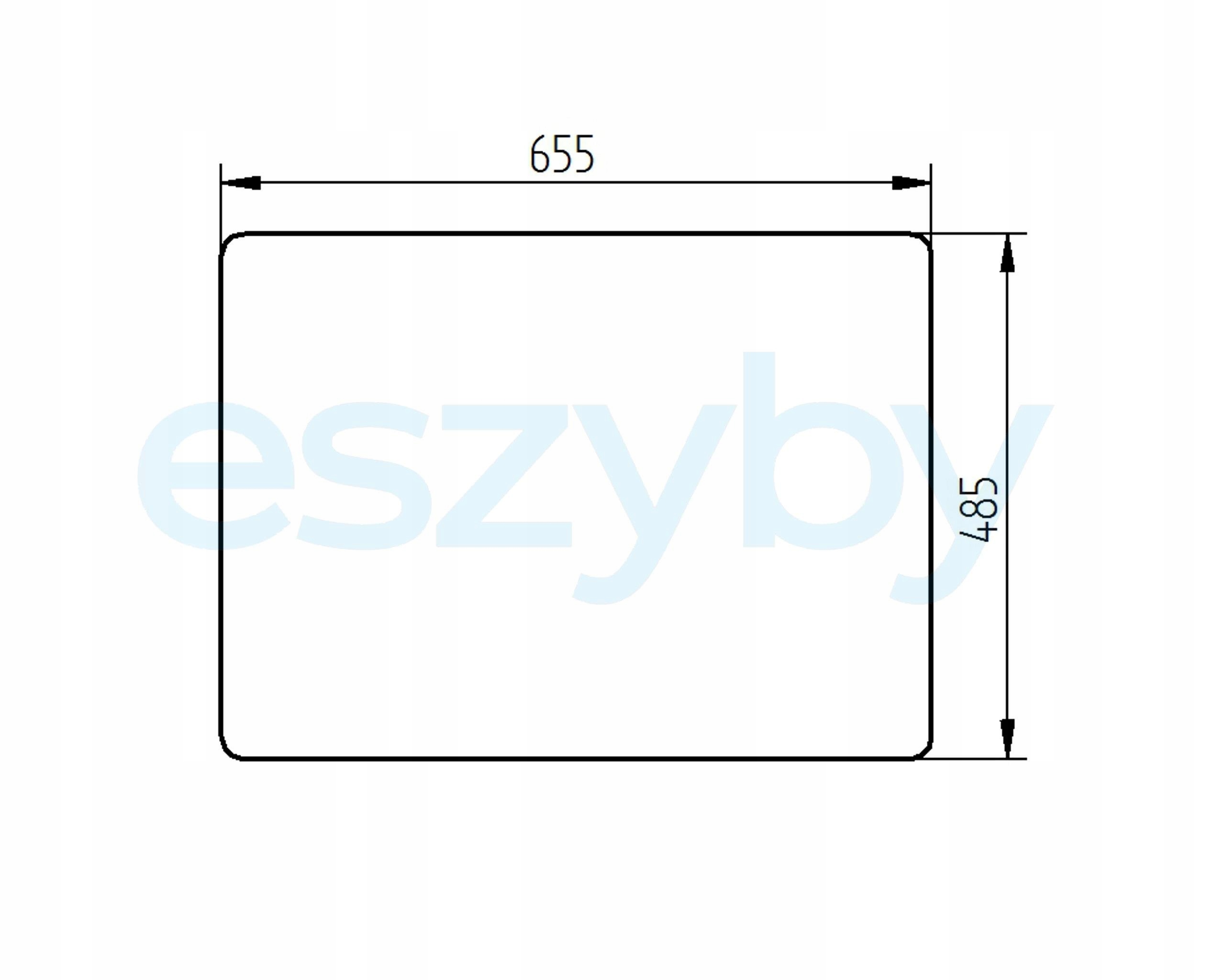 sklo teleskopický nakladač Manitou střešní 208870