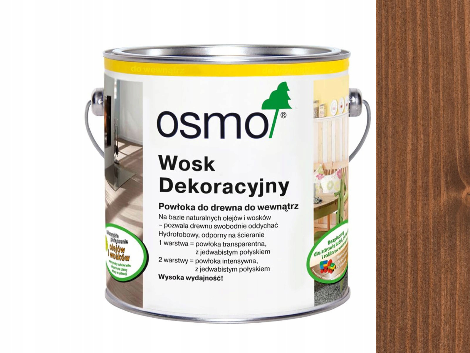 

Osmo 3138 wosk dekoracyjny Kolor Mahoń 0,125L