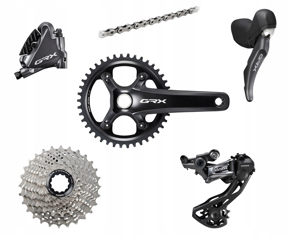 Skupina Shimano Grx 810 1x11rz Mechanická 172.5 mm, 40T, 11-30