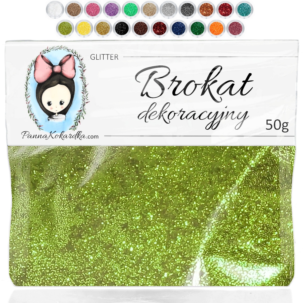 

PK23N Zielony khaki Brokat drobny na ścianę do fug