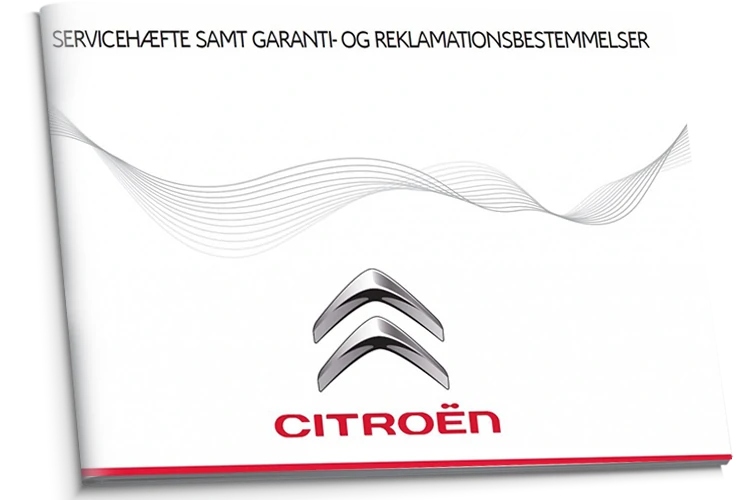 Citroen Dánská servisní kniha 2015-2017