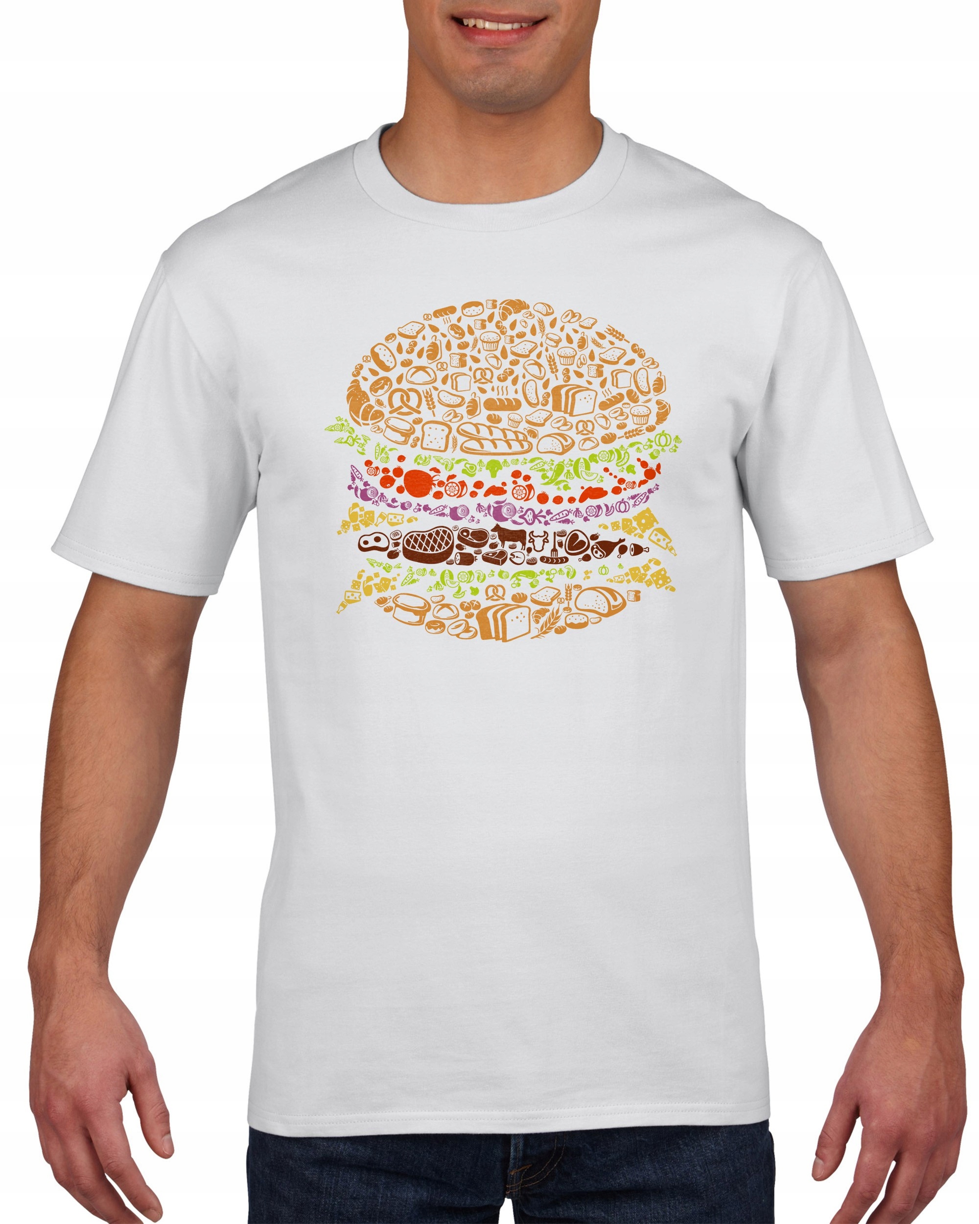 

Koszulka męska Hamburger Cheeseburger M