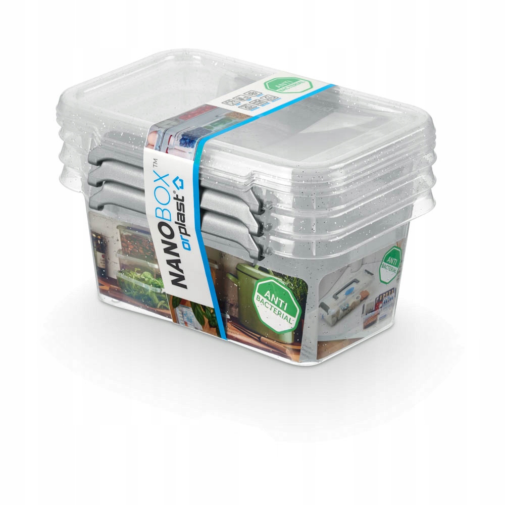 

216501 Orplast Zestaw 3 Pojemników Pudełka 500 ML