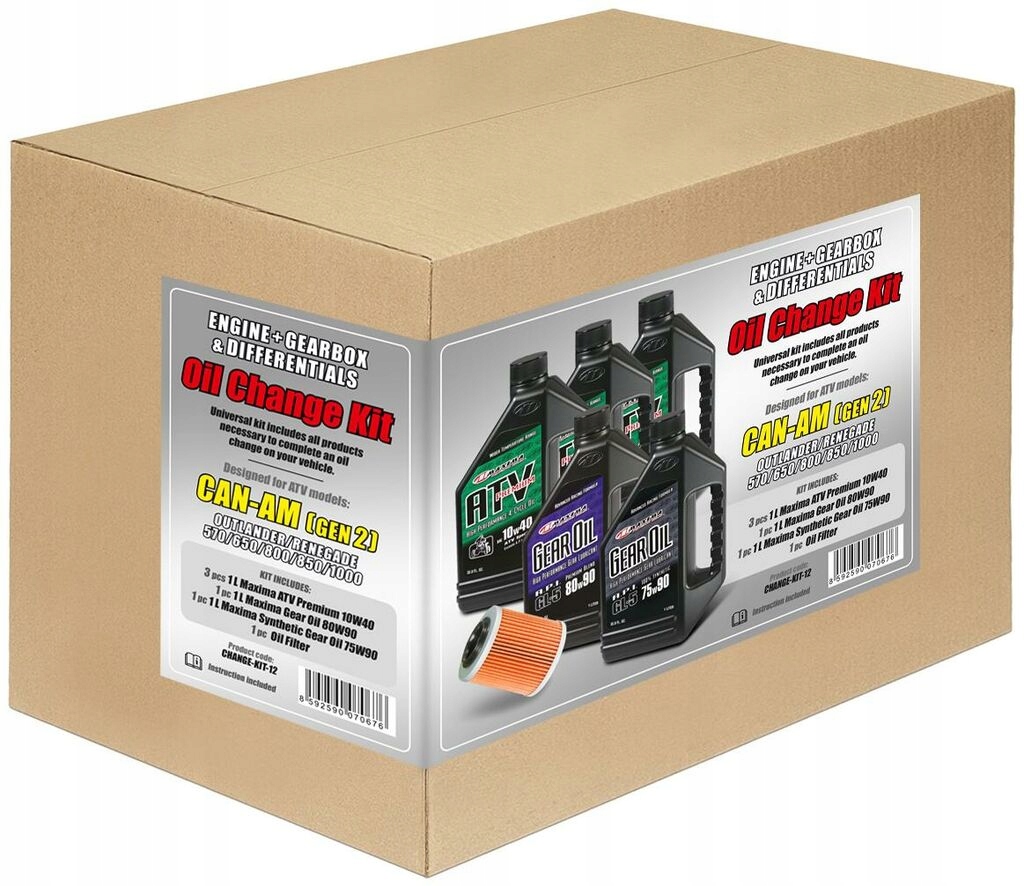Súprava na kompletnú výmenu olejov Can-am Gen 2 Outlander+Renegade 570/650/800