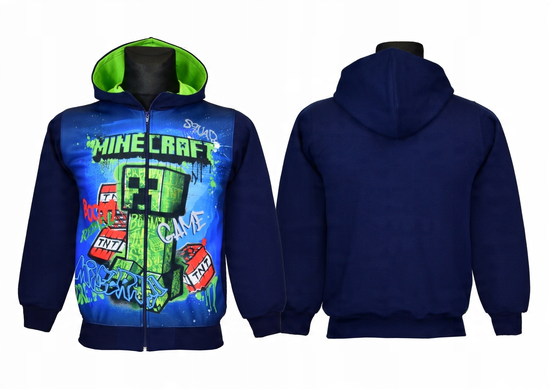 

bluza Minecraft rozpinana kaptur A19 rozm. 128