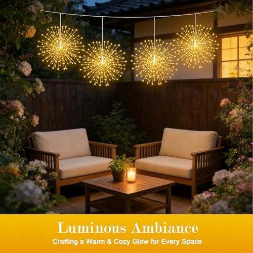 SOLAR LED LAMPKI OGRODOWE 360 LED IP65 WODOODPORNE NA TARAS I BALKON — miniatura 9