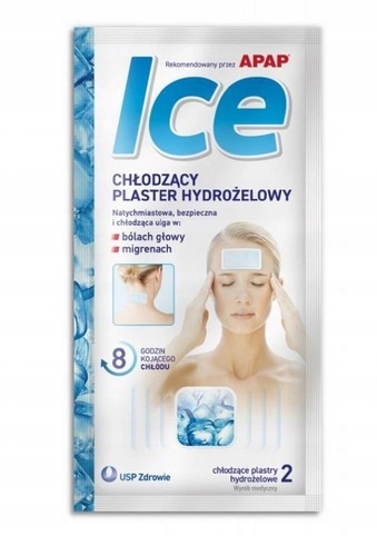 

Apap Ice Chłodzący Plaster Hydrożelowy 2 sztuki