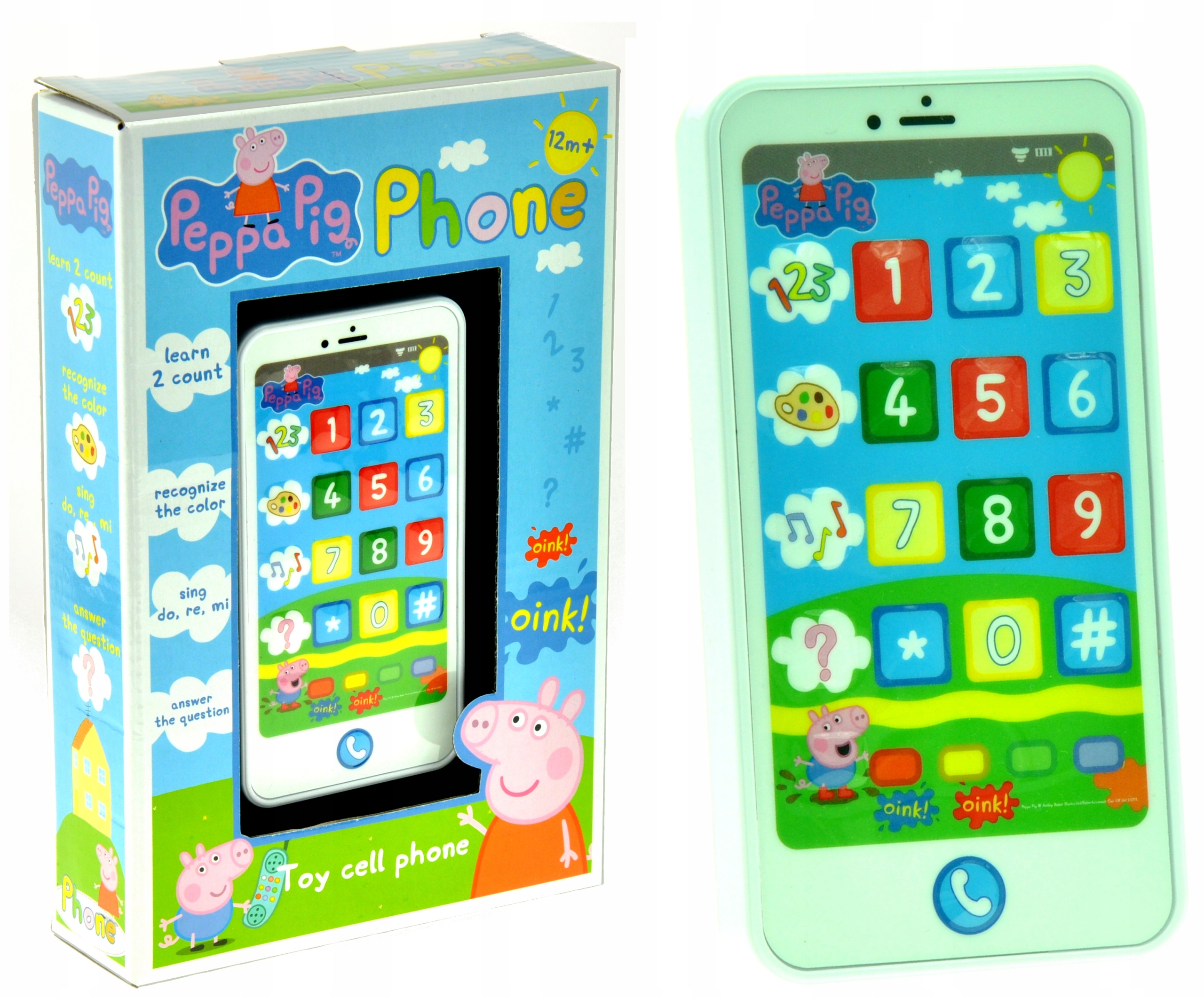 TELEFON SMARTFON ŚWINKA PEPPA PEPA DLA DZIECI PL