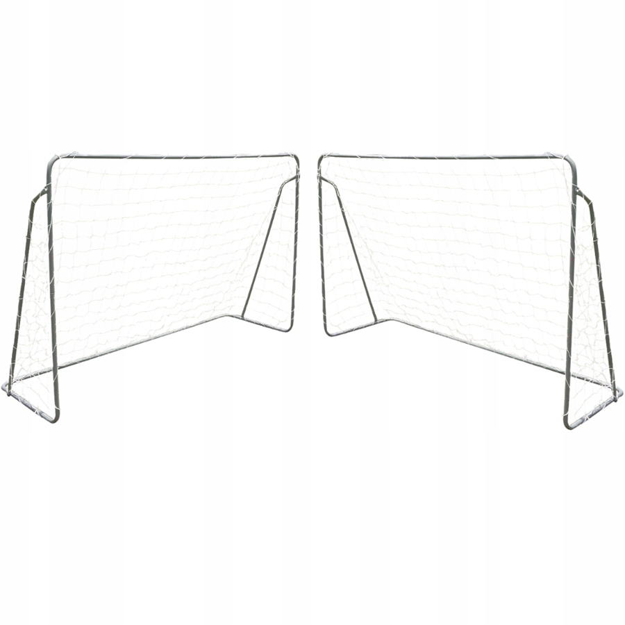 2x Přenosná fotbalová branka s přenosnou sítí 240 x 150 cm pro fotbal