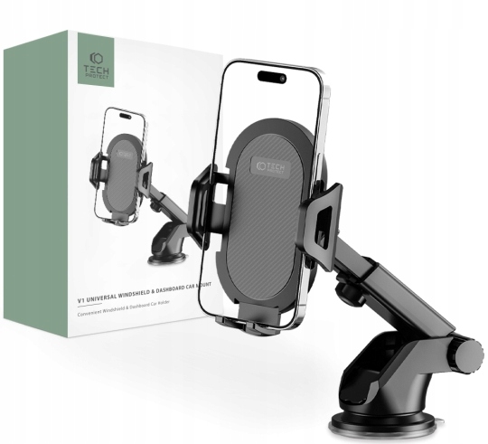Uchwyt Samochodowy Na Telefon Mocowany Na Kokpit Do Szyby Samochodowej