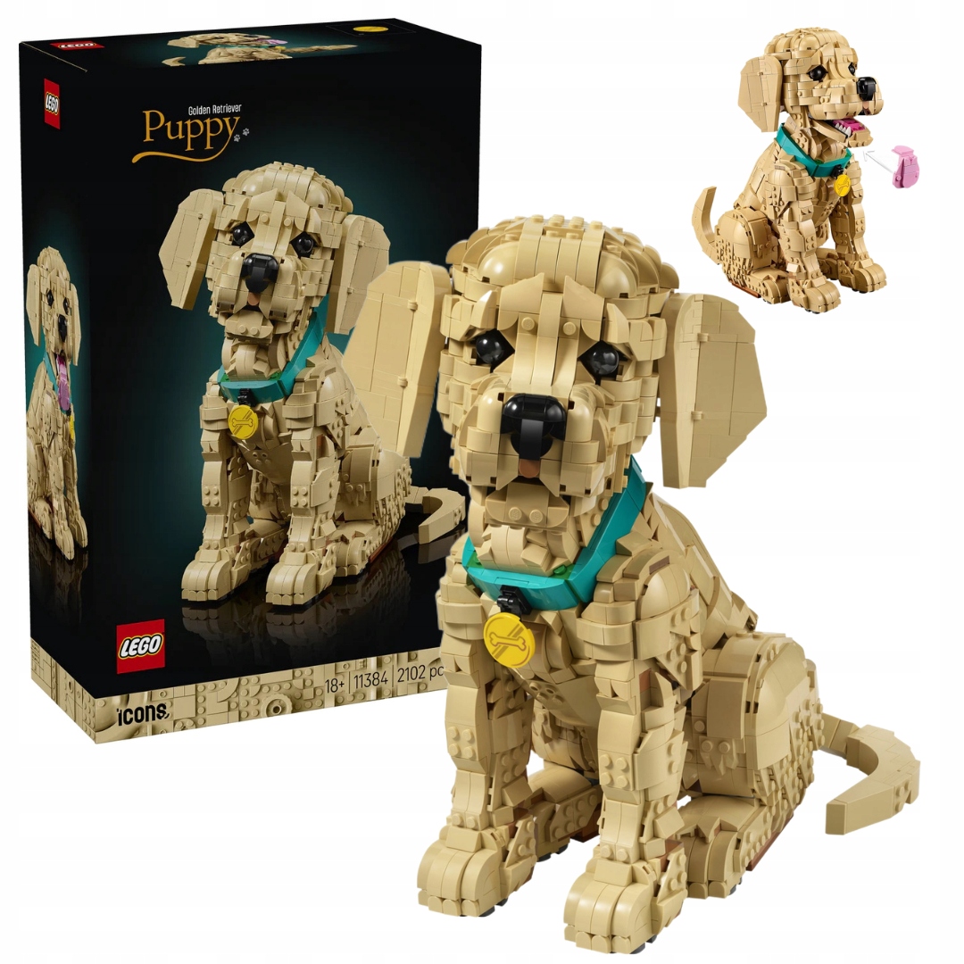 Lego Icons 11384 Štěňátko Zlatý retrívr 2102 ks Sada pro dospělé