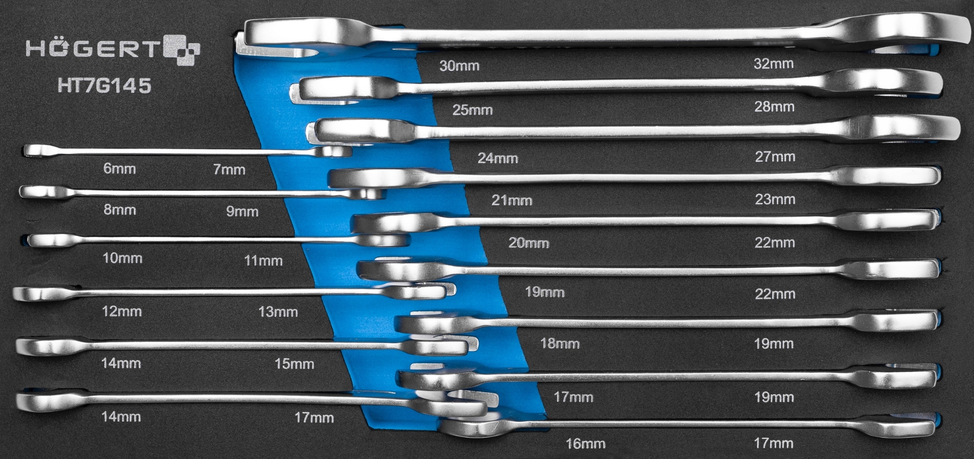 HOGERT HT7G145 WKŁAD SZAFKI KLUCZE PŁASKIE 6-32MM