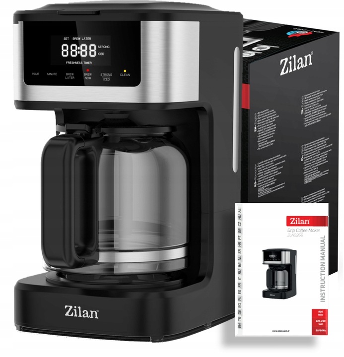 EKSPRES DO KAWY PRZLEWOWY 900W 1,8L PANEL DOTYKOWY Model DRIPP COFFEE MAKER LCD