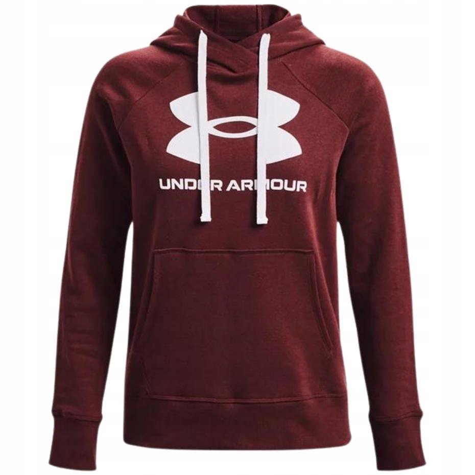 Mikina Under Armour Rival Fleece Logo Hoodie bordó XL