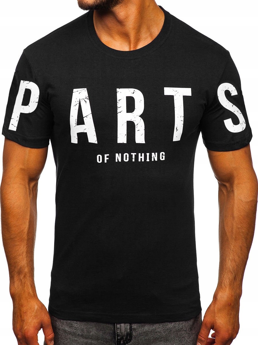 

T-shirt Męski Koszulka Czarna 1180 Rozmiar_xl