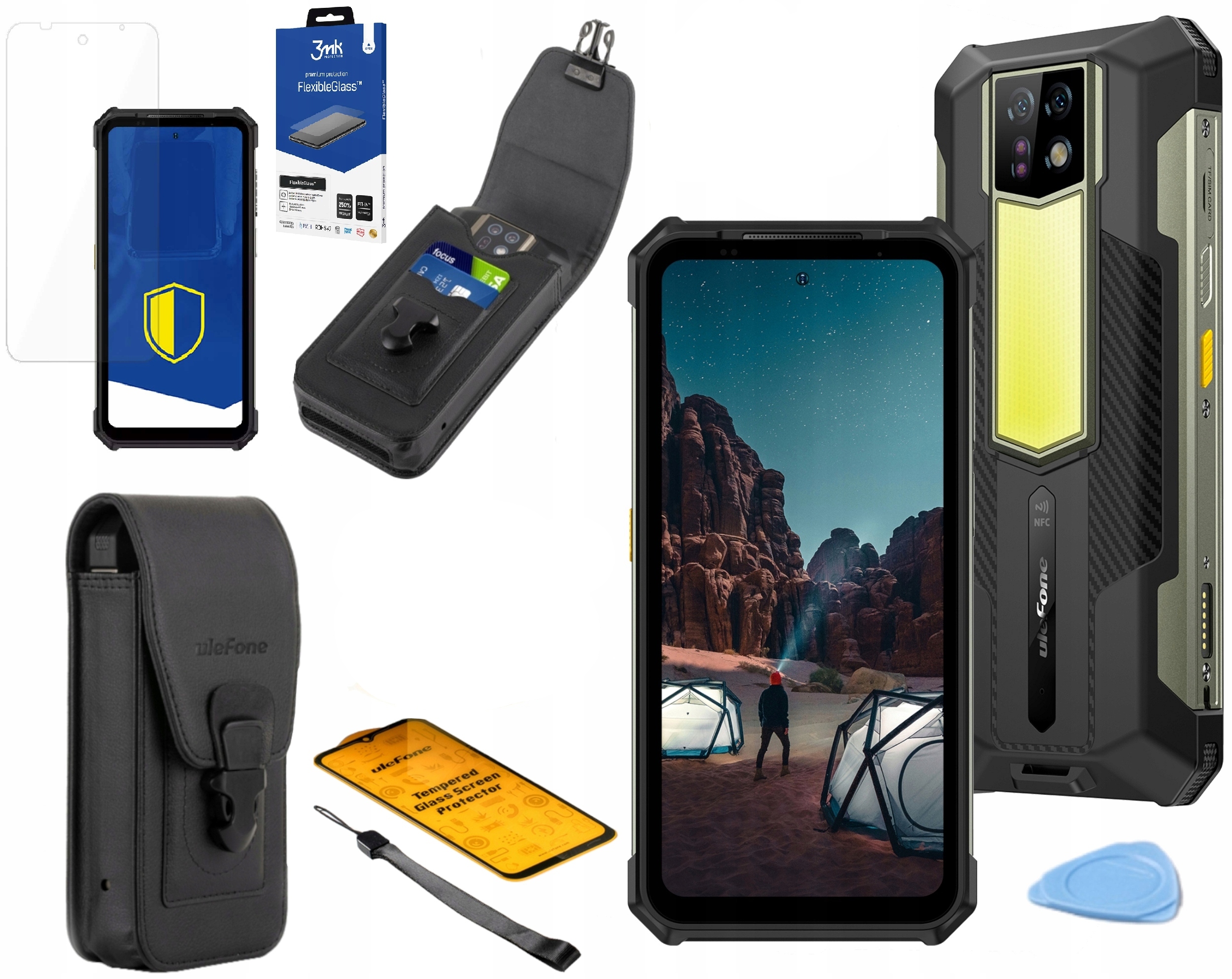Ulefone Armor 24 Pancerny Smartfon 12/256GB 4G 64MP Latarka Etui Szkło