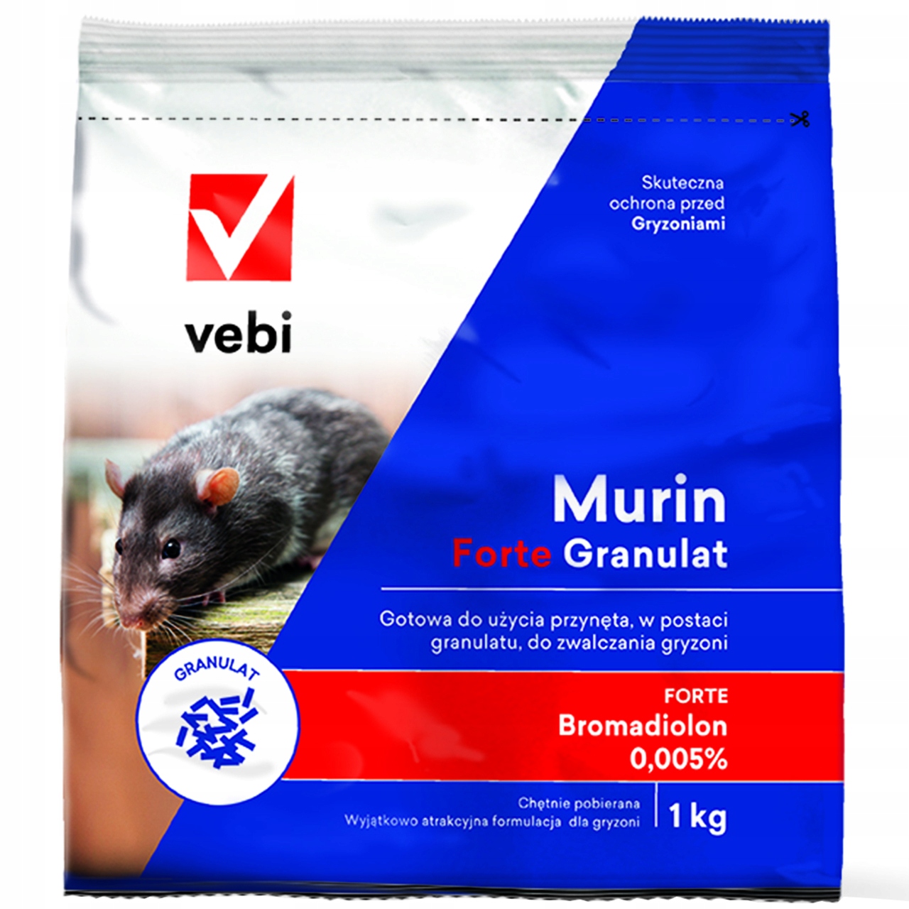 

Trutka Granulat Na Myszy I Szczury Murin Forte 1KG
