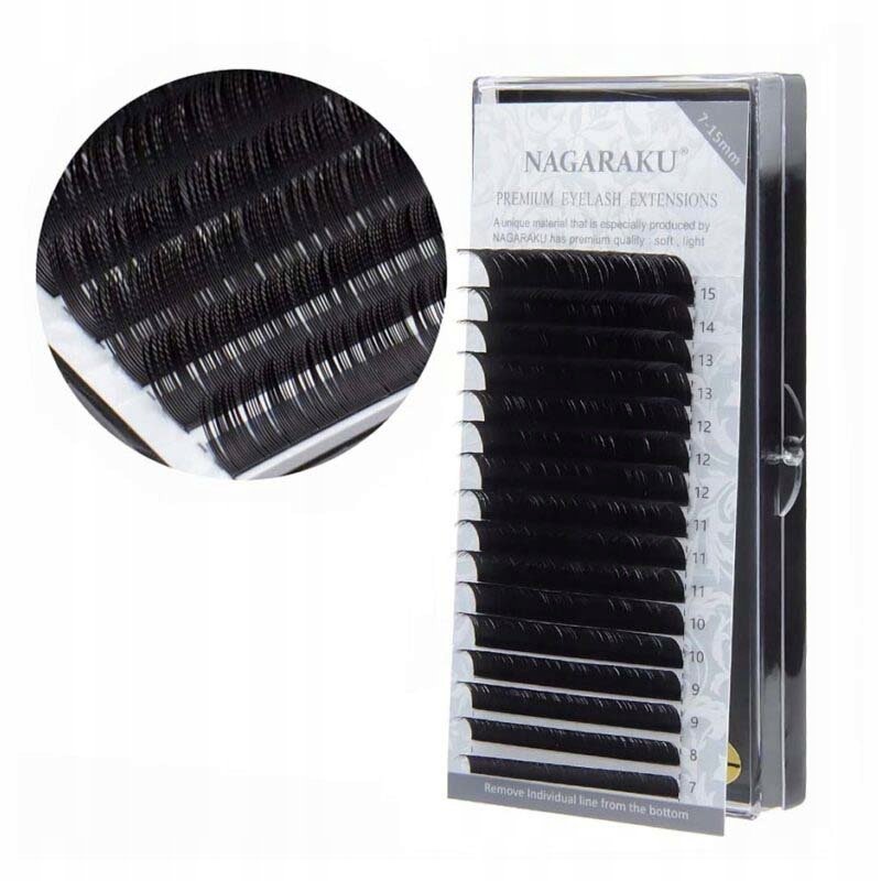 

Sztuczne Rzęsy Nagaraku Premium Mink C 0,07 7-15mm