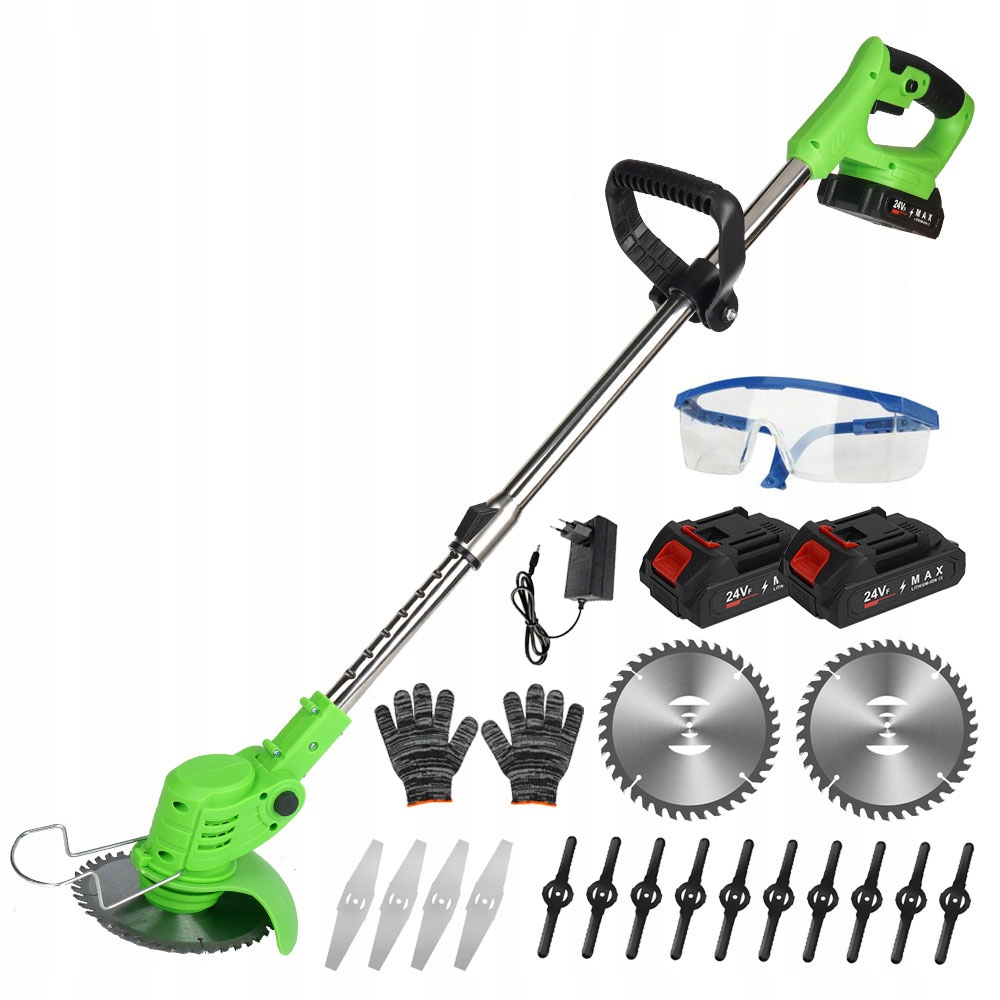 Aku Vyžínač Bezdrátová ruční sekačka 2xAKU 16 čepelí