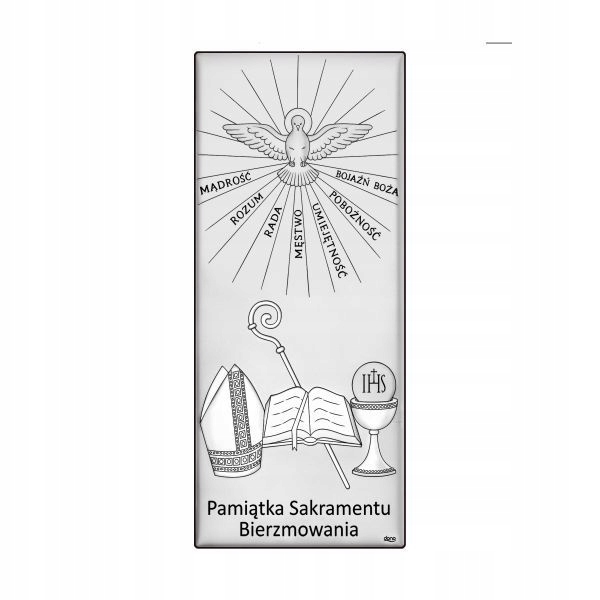 Obraz Pamiatka sviatosti birmovania DS219/3 Gravírovanie zdarma