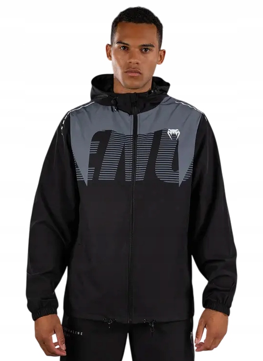 Venum Track Jacket Adrenaline Černo-Šedá Velikost XL