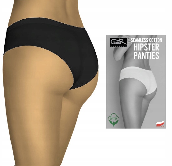 

Bezszwowe Figi Hipster Panty Gatta | Czarny | L