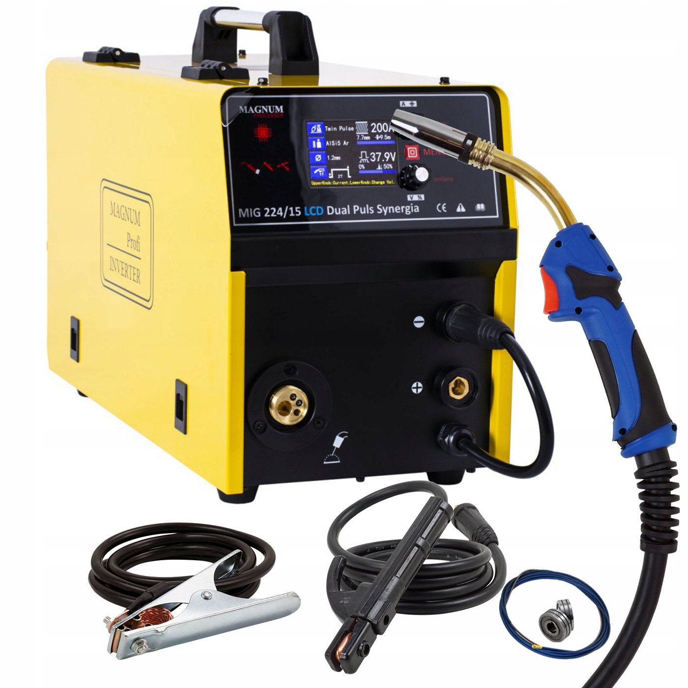 Сварочный аппарат MIGOMAT 3in1 Magnum MIG 224 Dual Puls 4x4