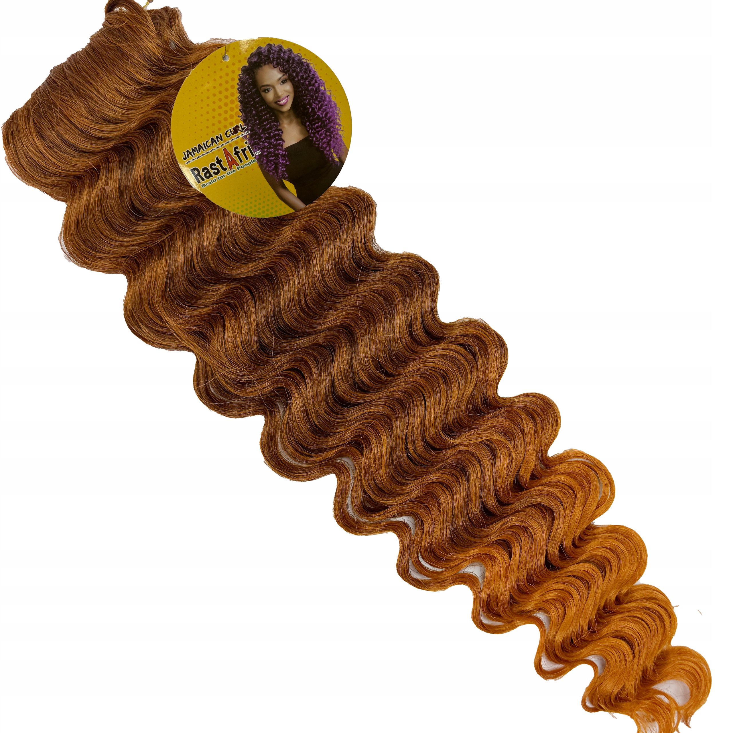 Rastafri Afroloki Syntetyczne Włosy Loki Do Wplotu Jamaican fale T33/AMBER
