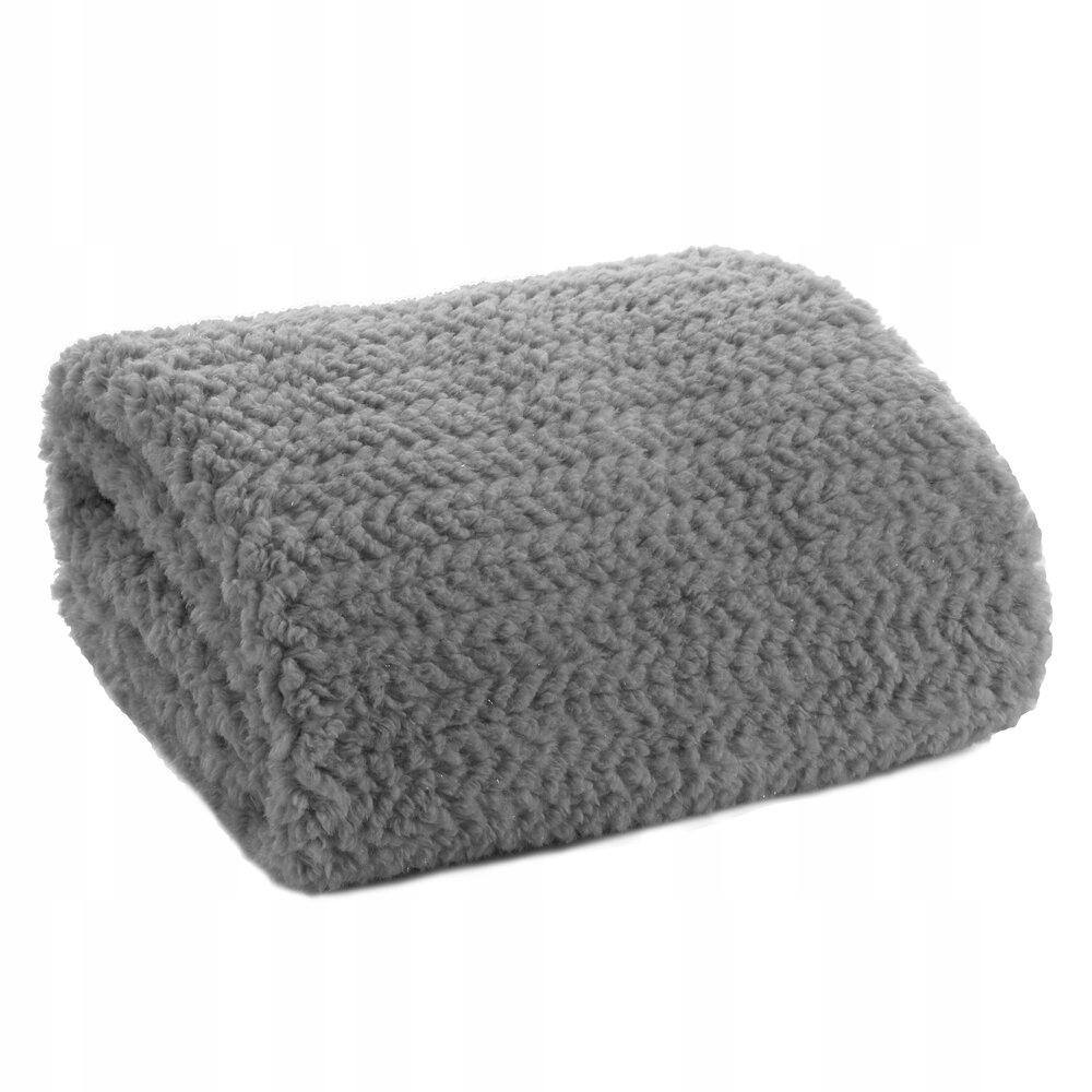 Deka přehoz Laris 130x170 Eurofirany stříbrná lesklá nit třásně