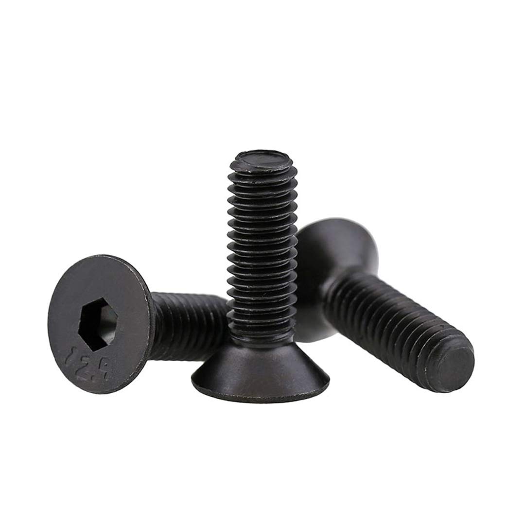 30 SZTUK ŚRUBY M4 16MM czarne z ŁBEM STOŻKOWYM