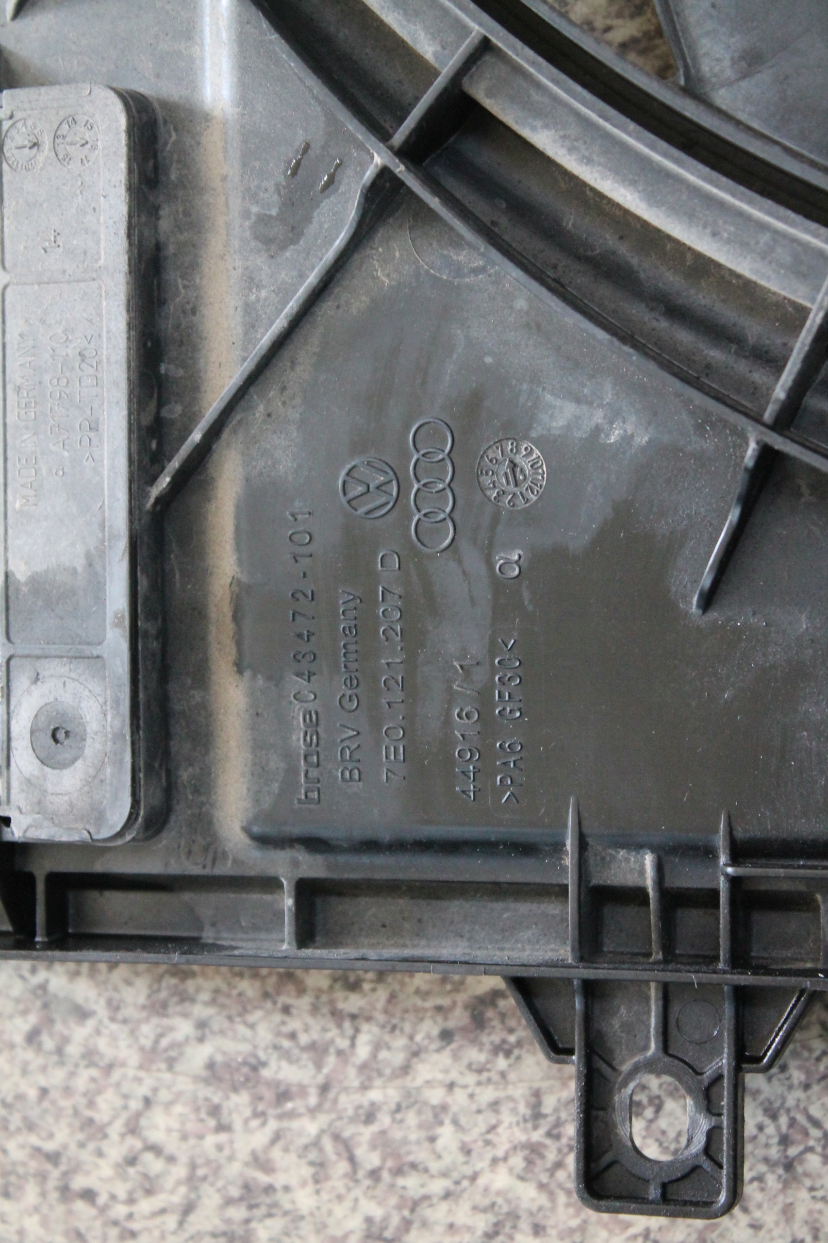 Lüfter Gehäuse KOMPLET VW T6 7E0121207D