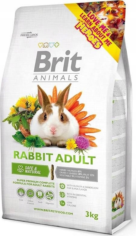 Levně Brit Animals Králík pro dospělé psy 3 kg