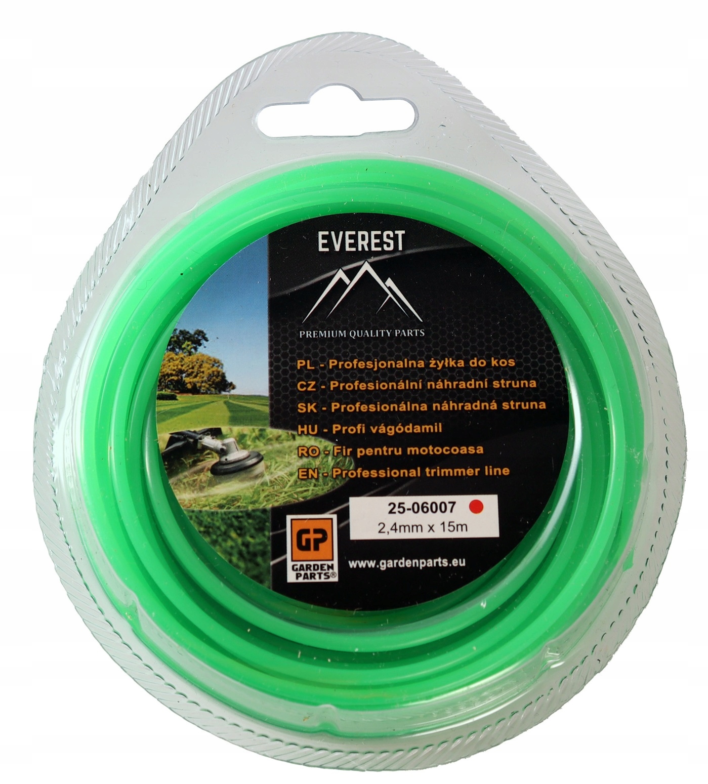 ŻYŁKA DO KOSY 2,4 mm 15 m OKRĄGŁA EVEREST