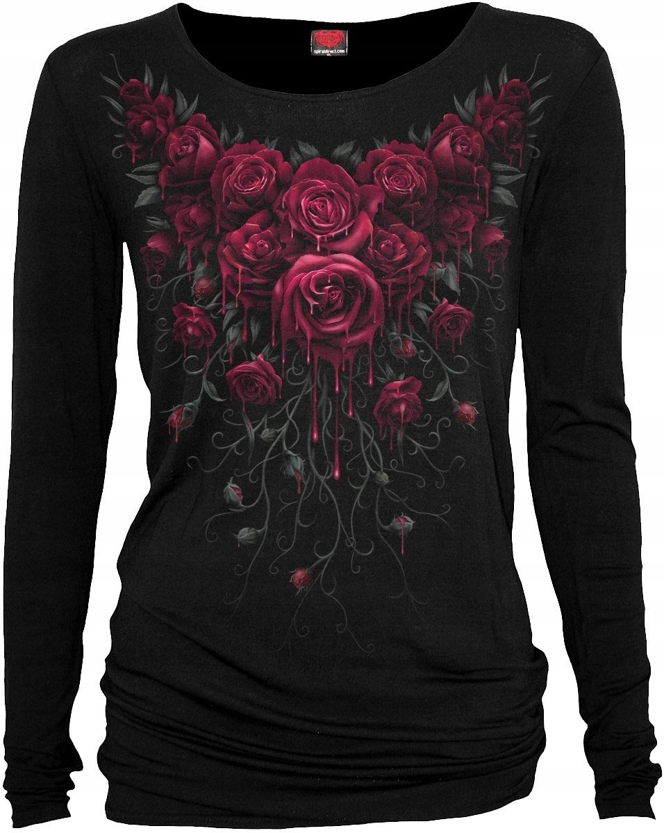 Blood Rose Baggy Top Spiral Dámské S
