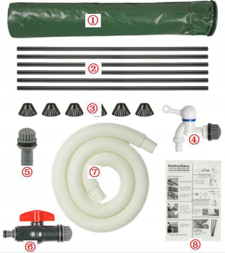 Składany zbiornik na wodę deszczówkę 500L Marka XL-Tools