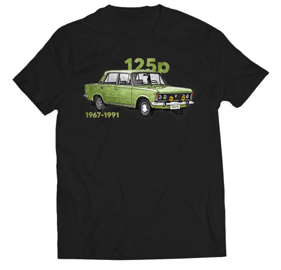 

Koszulka Fiat 125P Stare Polskie Samochody M